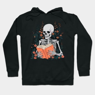 Book Aesthetic Skeleton, Reading til death. Hoodie